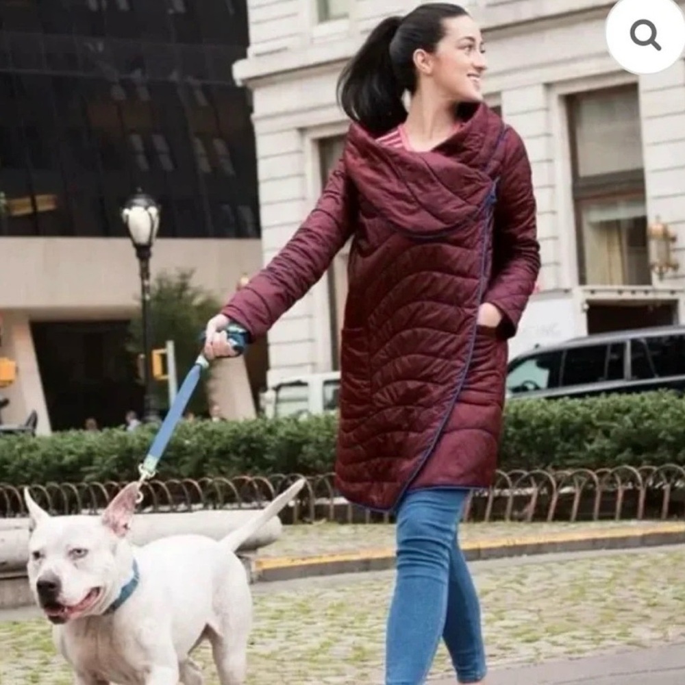 BetaBrand Rumpl Quilted Wrap Jacket Maroon/Red Sz S/M